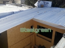 Colocación de placa osb y cubierta de techo